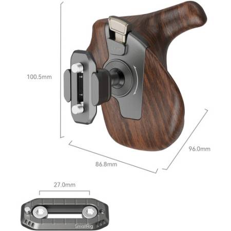 SmallRig 5192 ImageGrip - obrotowy uchwyt boczny, wymiary